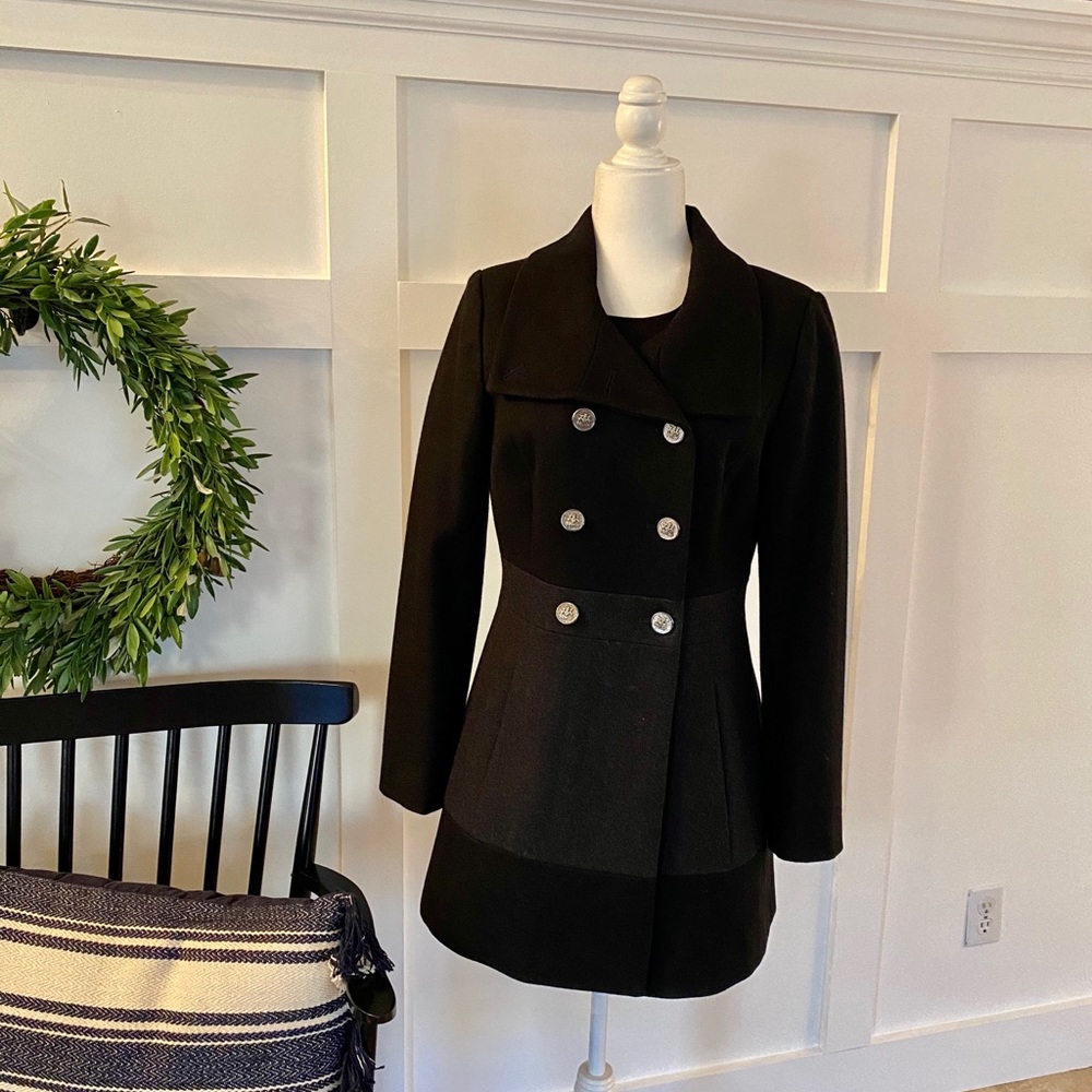 *SOLD* Guess Women's Pea Coat Double Breasted - Picture 1 of 6